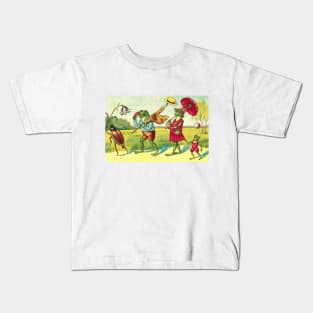 Frog Family Summer Picnic Kids T-Shirt